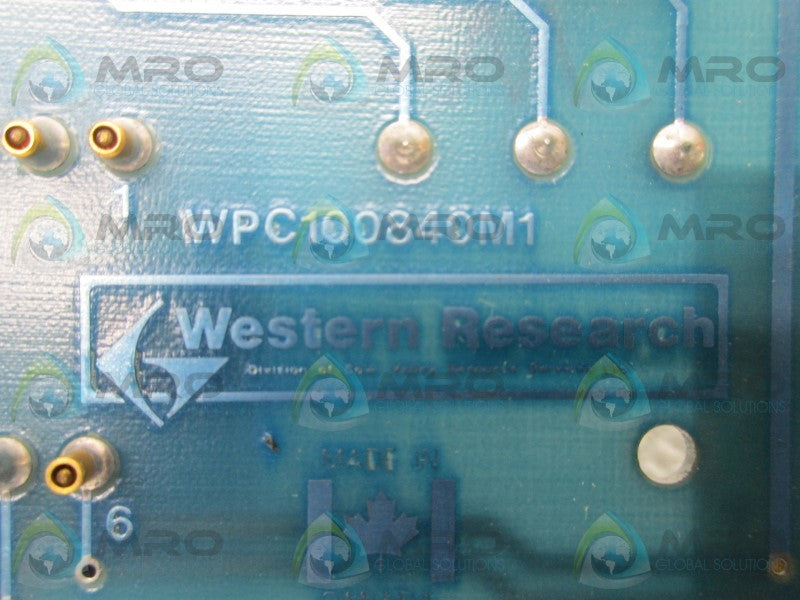 WESTERN RESEARCH WPC100840M1 CIRCUIT BOARD  UNMP