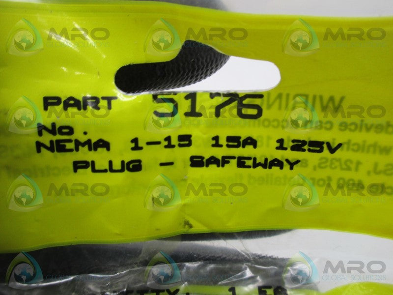 DANIEL WOODHEAD 5176 PLUG * NEW IN FACTORY BAG *