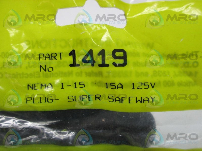 DANIEL WOODHEAD 1419 PLUG  NSMP