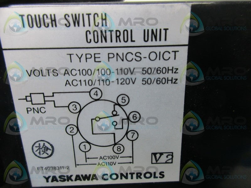 YASKAWA PNCS-OICT TOUCH SWITCH CONTROL UNIT  NSMP