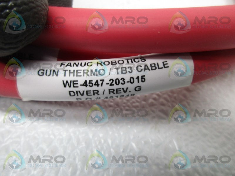 FANUC WE-4547-203-015 GUN THERMO TB3 CABLE  NSNP