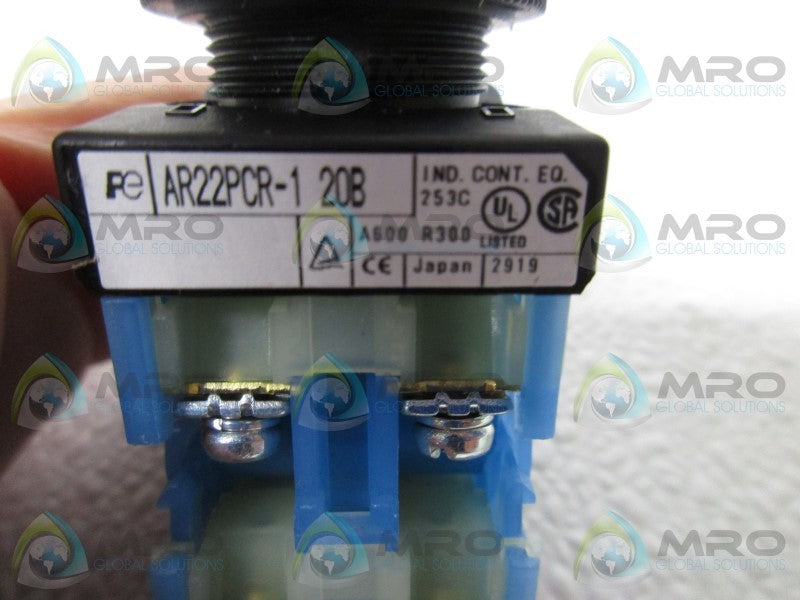 FUJI ELECTRIC AR22PCR-1-20B SELECTOR BUTTON SWITCH  NSNP