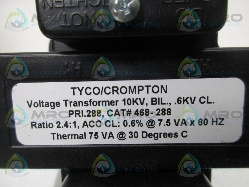 TYCO 468-288 VOLTAGE TRANSFORMER  NSMP