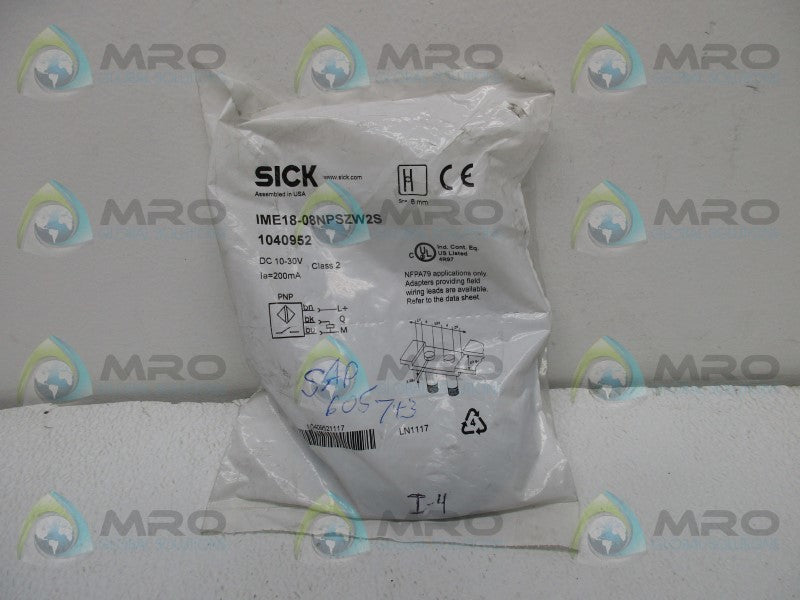 SICK IME18-08NPSZW2S PROXIMITY SENSOR  NSMP