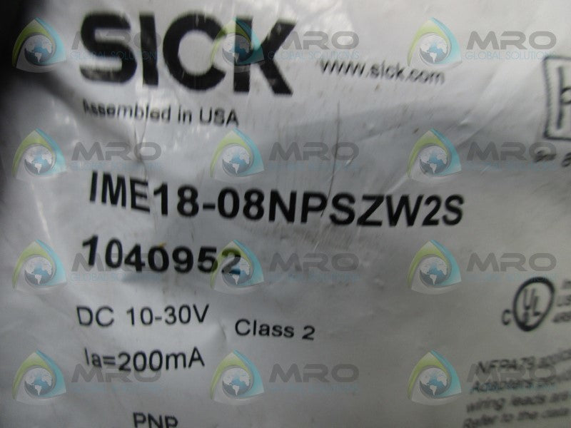 SICK IME18-08NPSZW2S PROXIMITY SENSOR  NSMP