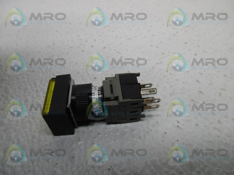 FUJI ELECTRIC AH164-TGL PUSHBUTTON YELLOW  NSNP