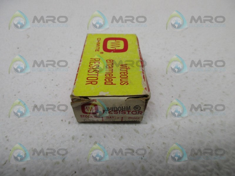 OHMITE 0384 RESISTOR 25W 7500 OHM  NSMP