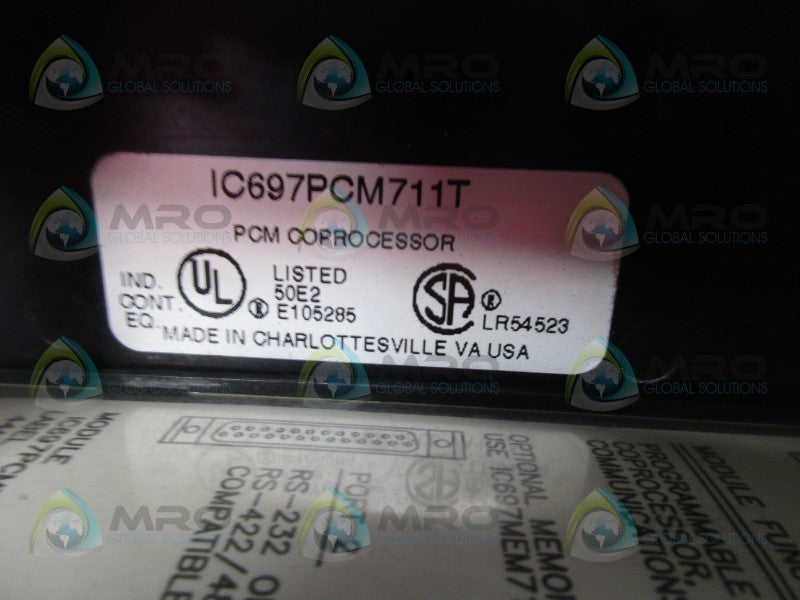 GENERAL ELECTRIC IC697PCM711T PCM COPROCESSOR  UNMP