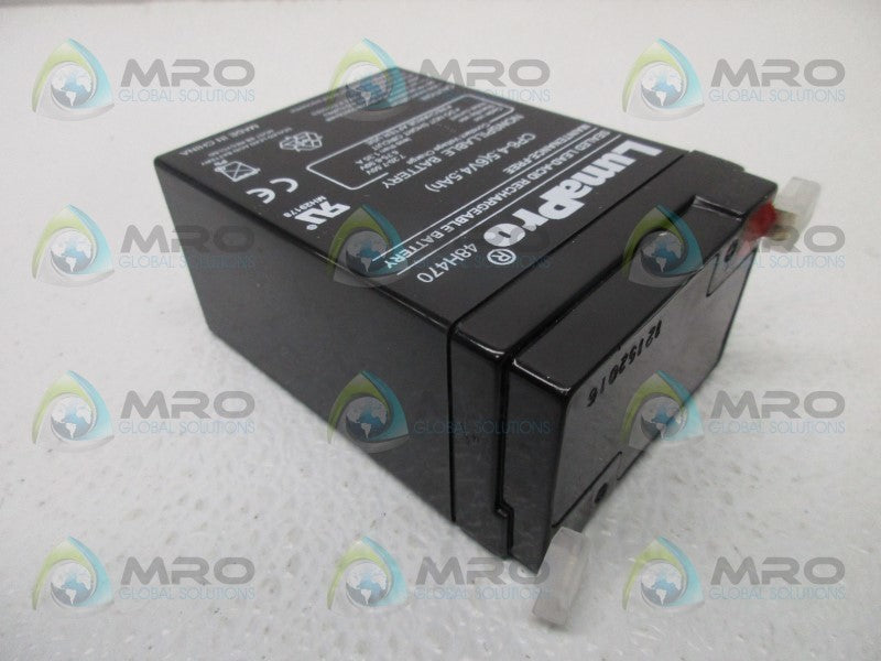 LUMAPRO 48H470 SEALED LEAD ACID RECHARGEABLE BATTERY  NSMP