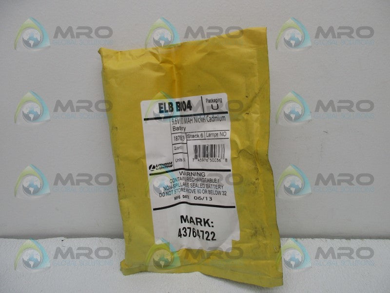LITHONIA LIGHTING ELBB004 NICKEL CADMIUM BATTERY * FACTORY SEALED *