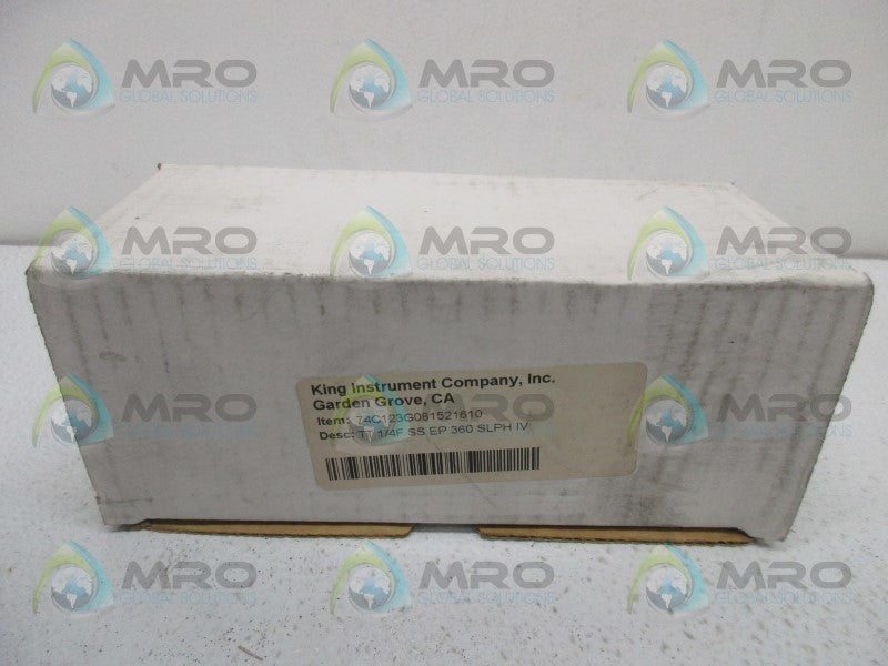 KING INSTRUMENT 74C123G081521610 FLOW METER  NSMP