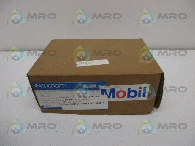 ASHCROFT B424B 20PSI  NSMP