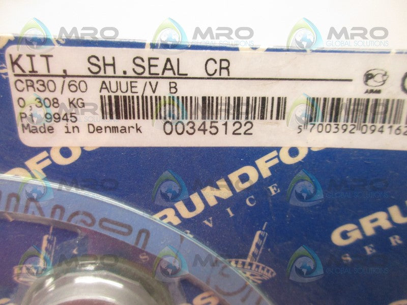 GRUNDFOS 00345122 CR30/60 AUUE/V B SH. SEAL CR KIT * NEW IN ORIGINAL PACKAGE *