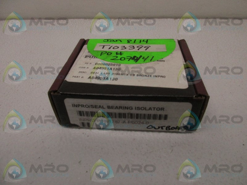 INPRO 1787-A-P0024-0 SEAL BEARING ISOLATOR * FACTORY SEALED *