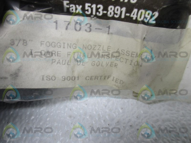 VORTEC 1703-1 NOZZLE TIP FOGGING SPRAY 3/8" * NEW IN FACTORY BAG *