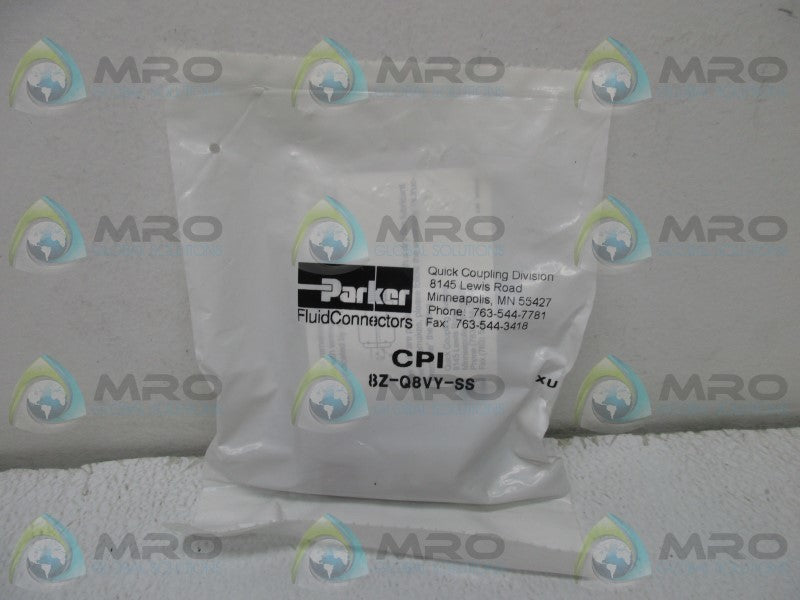 PARKER 8Z-Q8VY-SS MALE COUPLING * NEW IN FACTORY BAG *
