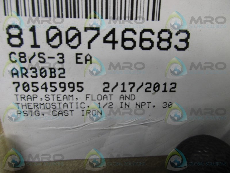 ARMSTRONG MODEL B2 STEAM TRAP  NSMP