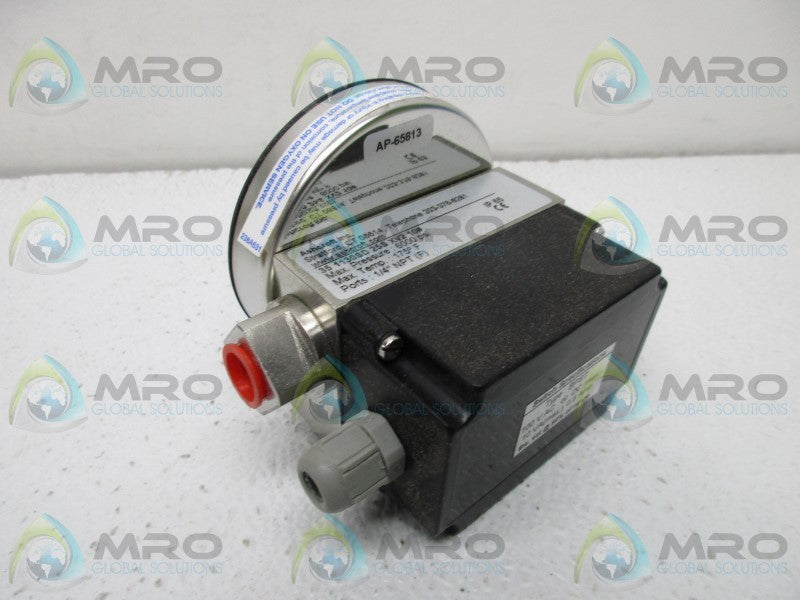 ASHCROFT 35-1130SD-25S-XV2-10 DIFFERENTIAL PRESSURE GAUGE  NSMP