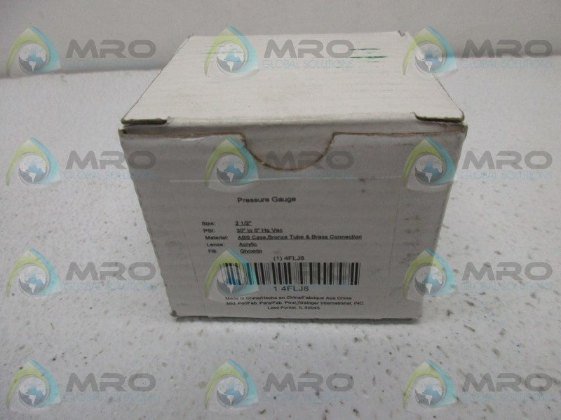 GRAINGER 4FLJ8 PRESSURE GAUGE  NSMP