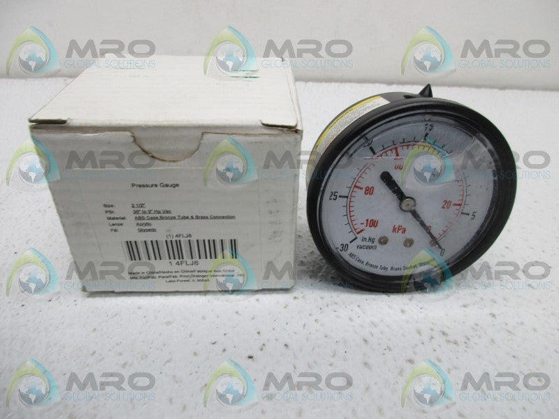 GRAINGER 4FLJ8 PRESSURE GAUGE  NSMP