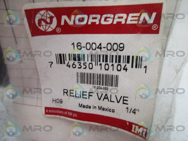 NORGREN 16-004-009 RELIEF VALVE * NEW IN FACTORY BAG *