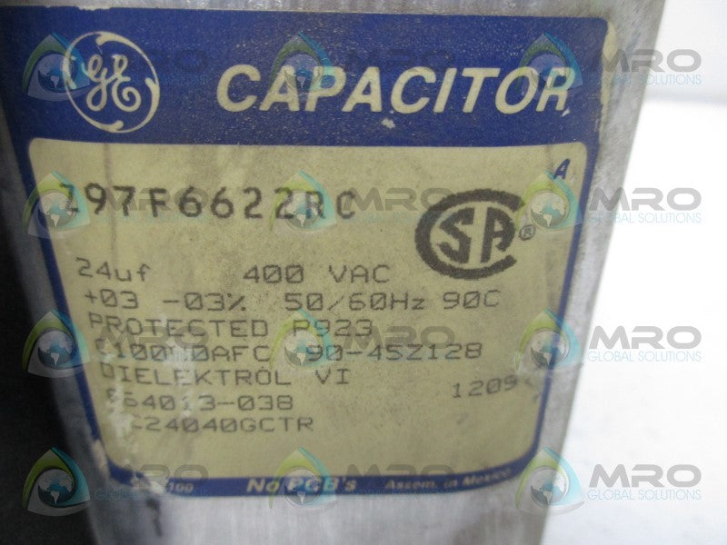 GENERAL ELECTRIC Z97F6622RC CAPACITOR  UNMP