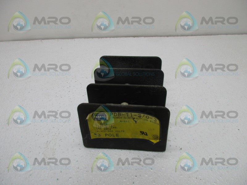 ILSCO PDB-11-2/0-3 POWER DISTRIBUTION BLOCK  UNMP
