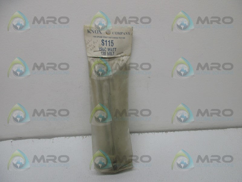 KNOX COMPANY S115 SCREW IN WATER HEATER ELEMENT  NSMP