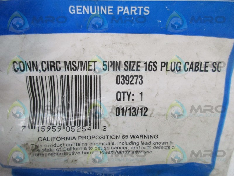 MILLER ELECTRIC 039273 * NEW IN FACTORY BAG *