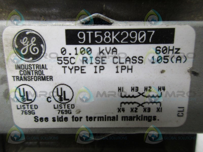 GENERAL ELECTRIC 9T58K2907 CORE & COL TRANSFORMER  UNMP