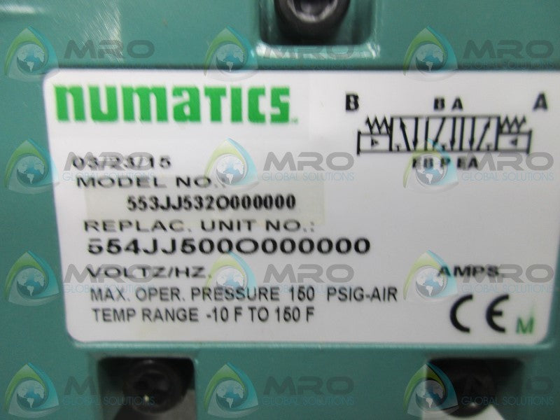 NUMATICS 554JJ500O000000 PNEUMATIC SOLENOID VALVE  NSNP
