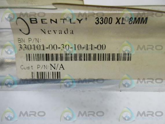BENTLY NEVADA 330101-00-30-10-11-00 VIBRATION PROBE * NEW IN ORIGINAL PACKAGE *