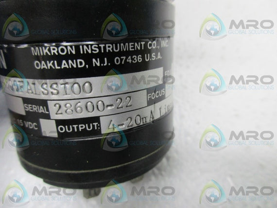 MIKRON M67-000-500FALSSI00 PYROMETER * USED *