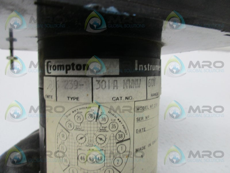 CROMPTON 239-301ANWNW PANEL METER  UNMP