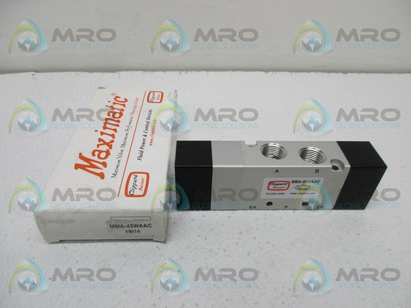 CLIPPARD MMA-43WAAC AIR PILOTED VALVE * NEW IN BOX *