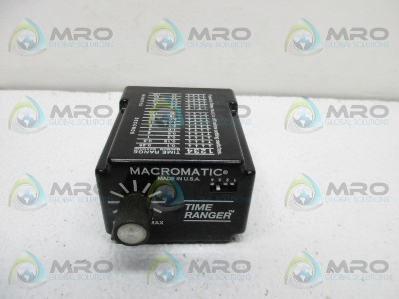 MACROMATIC SS-60222 TIME DELAY RELAY 10AMP 120VAC/DC  UNMP