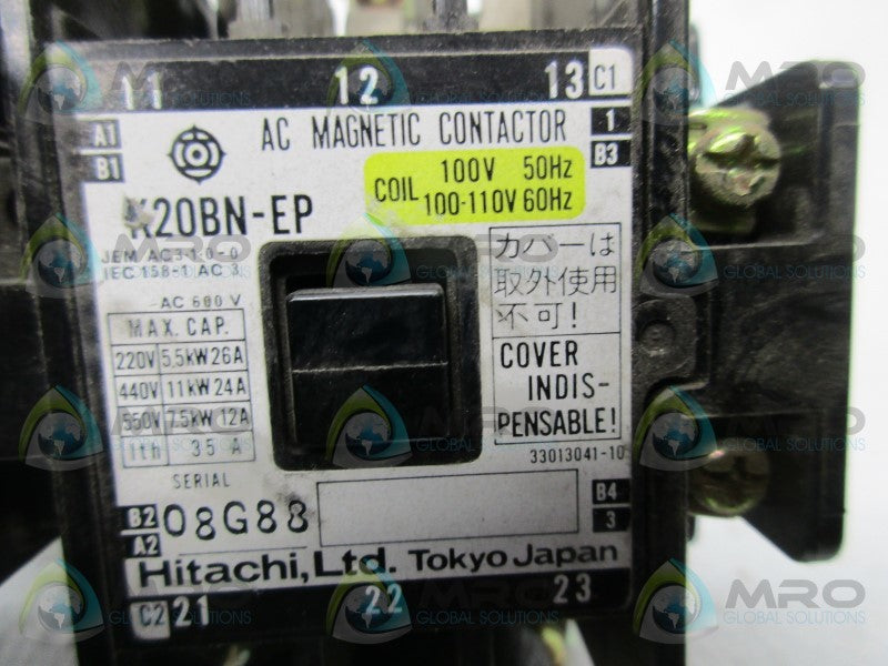 HITACHI K20BN-EP MAGNETIC CONTACTOR  NSNP