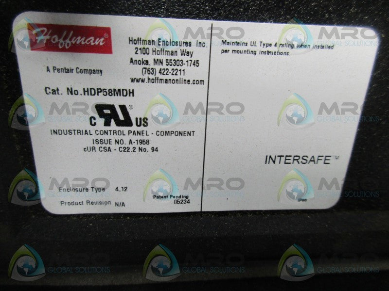 HOFFMAN HDP58MDH DATA INTERFACE  UNMP