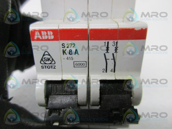 ABB S272-K8A CIRCUIT BREAKER  UNMP