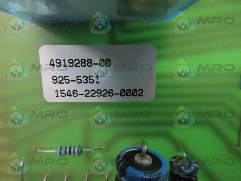ALLTRONIC 4919288-00 RELAY BOARD  NSMP