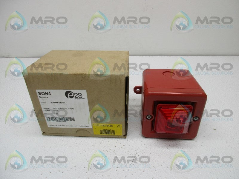 E2S WARNING SIGNALS SON4 SOUNDER BEACON RED  NSMP