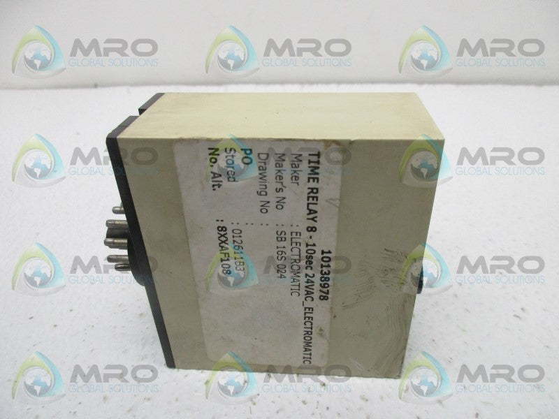 ELECTROMATIC SB165024 INTERVAL TIMER  UNMP