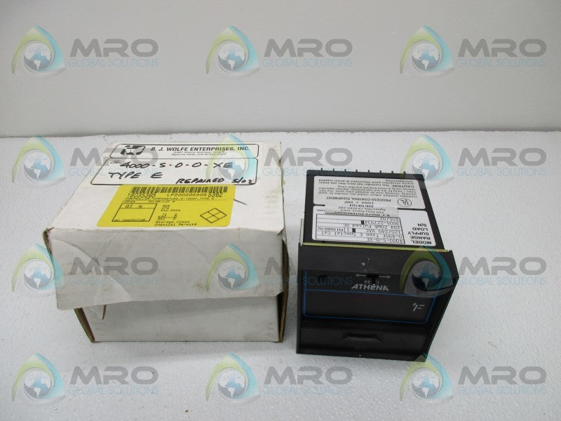 ATHENA 4000-S-0-XE TEMPERATURE CONTROLLER  NSMP