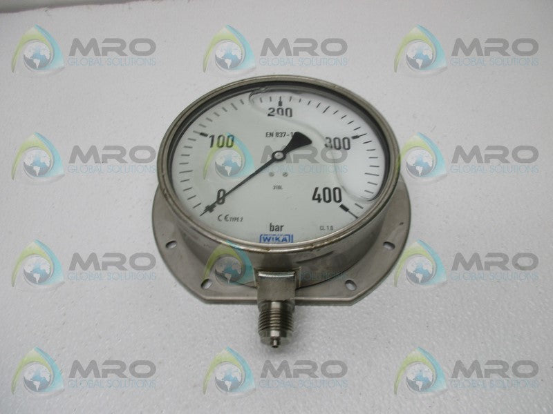 WIKA 014139653 PRESSURE GAUGE 0-400PSI  UNMP