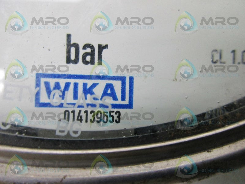 WIKA 014139653 PRESSURE GAUGE 0-400PSI  UNMP