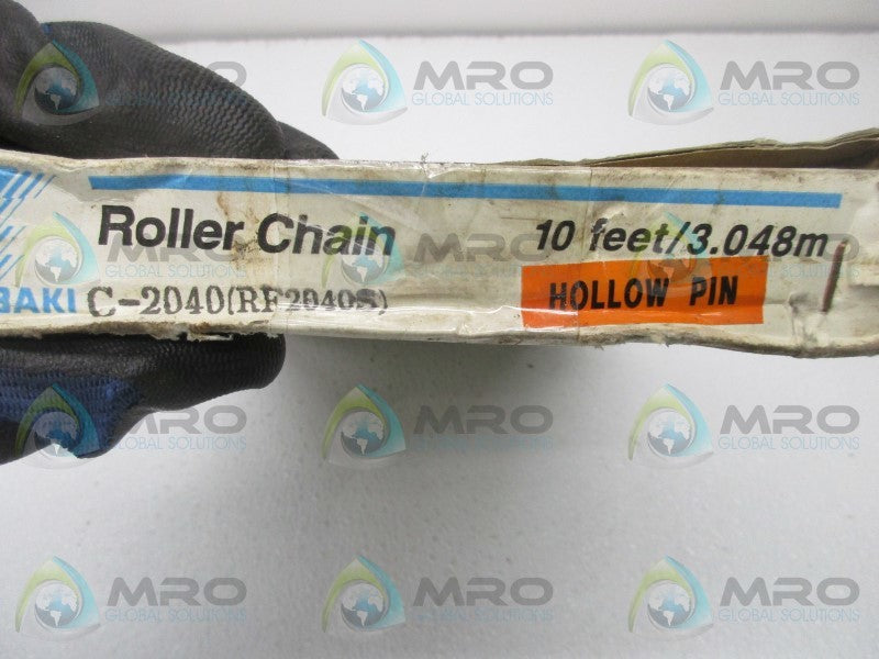 TSUBAKI C-2040 ROLLER CHAIN RF2040S 10FT  NSMP