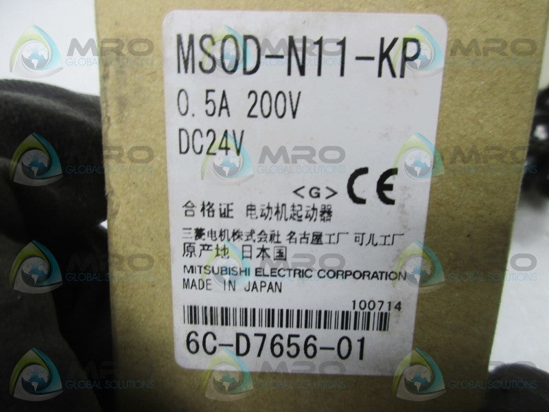MITSUBISHI MSOD-N11-KP MOTOR STARTER  NSMP