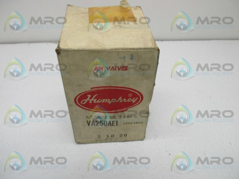 HUMPHREY VA250AE1-3-10-20 SOLENOID VALVE  NSMP