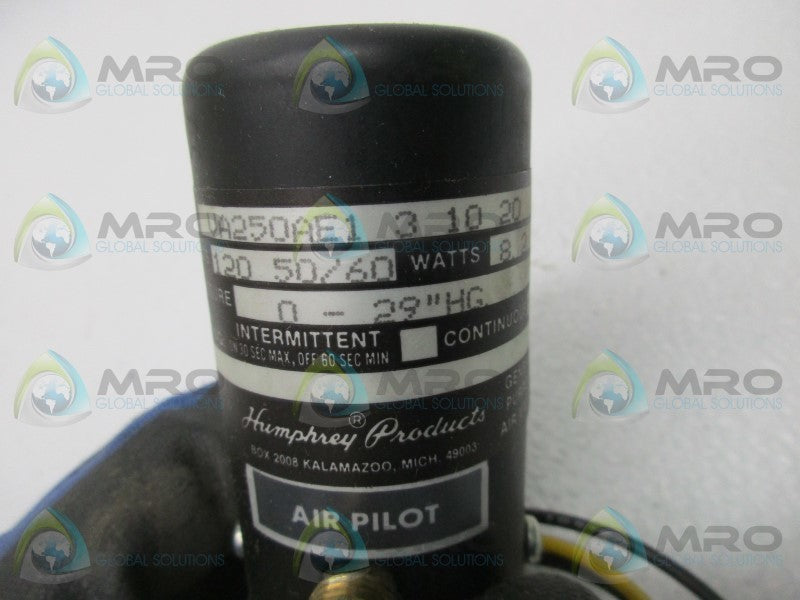 HUMPHREY VA250AE1-3-10-20 SOLENOID VALVE  NSMP