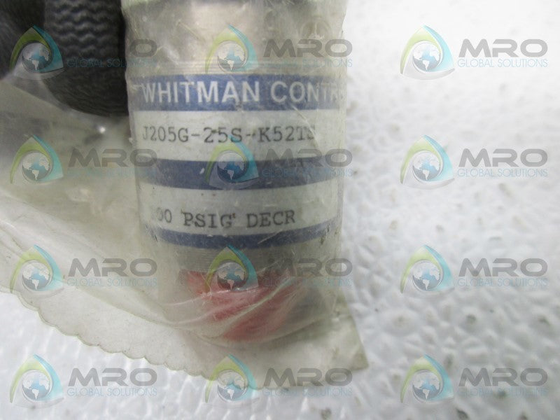 WHITMAN CONTROLS J205G-25S-KS2TS PRESSURE SWITCH 100PSIG  NSMP